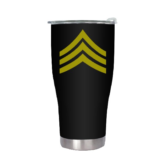 army rank patch sergeant Stainless Steel Tumblers