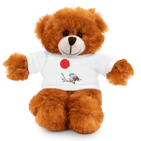 Murakami Birds Red Moon Japenese Stuffed Animals With Tee