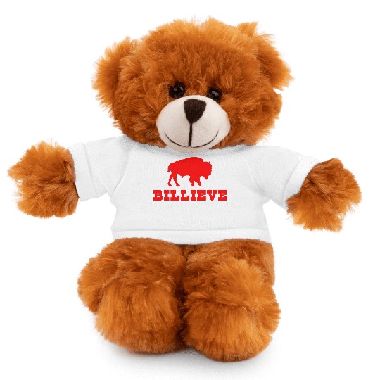 Bills Mafia Billieve - Buffalo Football Stuffed Animals With Tee