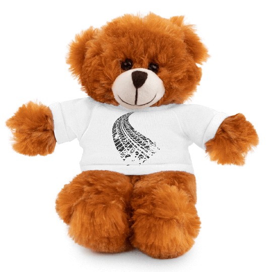 Dirty tire tracks fading into the horizon Stuffed Animals With Tee