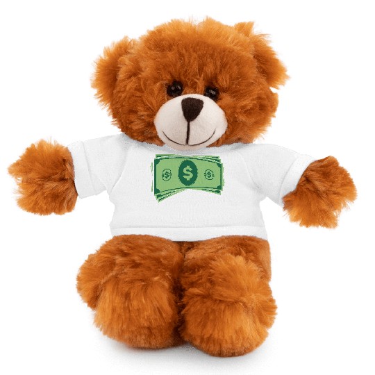 Dollar Money Dollars Cash Stuffed Animals With Tee