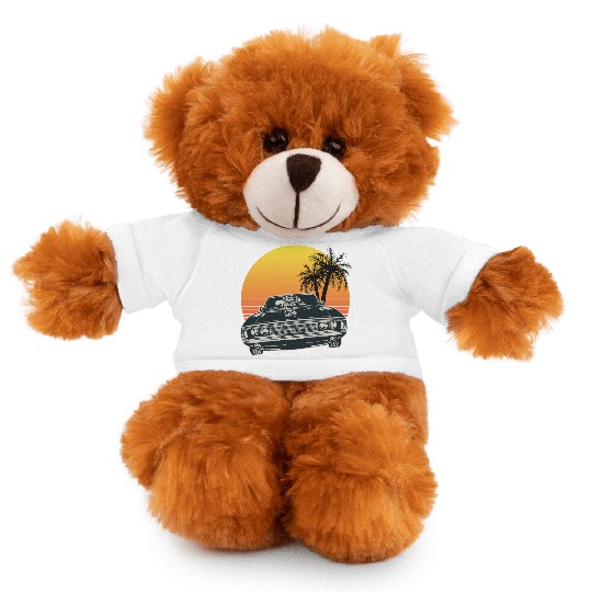 Muscle Car Sunset Stuffed Animals With Tee