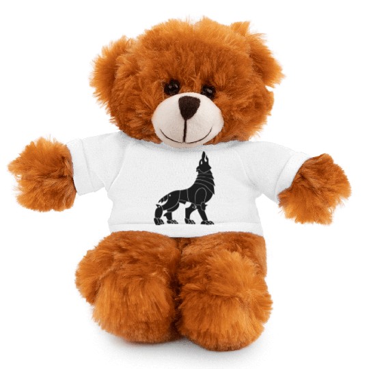 Iron Wolf Black Stuffed Animals With Tee