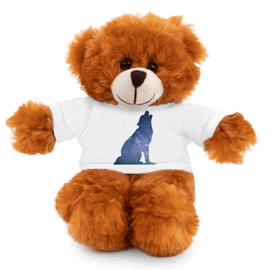 Galaxy Wolf Stuffed Animals With Tee