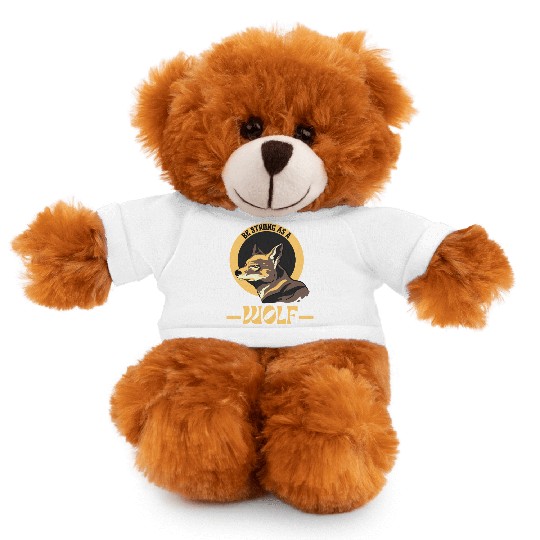 Be Strong As A Wolf Stuffed Animals With Tee