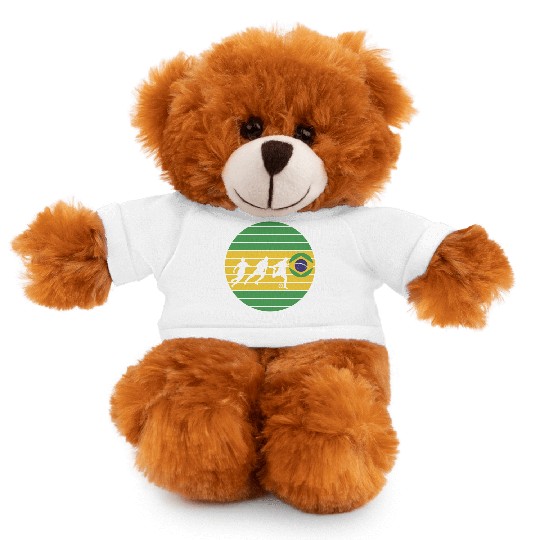 Brazil Soccer Stuffed Animals With Tee,