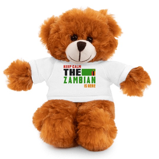 Keep calm Zambia flags design Stuffed Animals With Tee