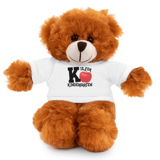 K Is For Kindergarten Teacher Back To School Stuffed Animals With Tee