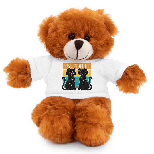Ew People Funny Cats Cat Lover Gift Stuffed Animals With Tee