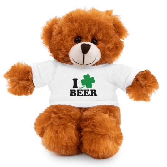 I Love Beer St Patricks Day Stuffed Animals With Tee