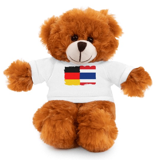 Thailand Flag Germany Flag Half Thai Half German Stuffed Animals With Tee