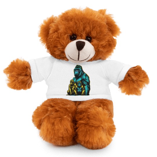 gorilla family Stuffed Animals With Tee