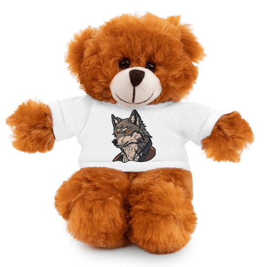 Suited Wolf Stuffed Animals With Tee