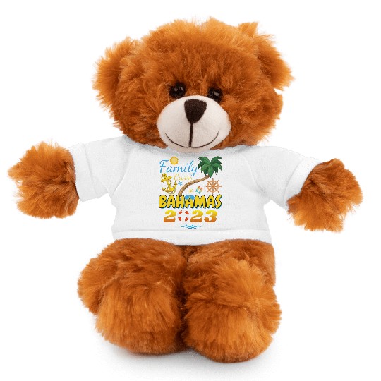 Family Cruise The Bahamas 2023 Matching Group Stuffed Animals With Tee