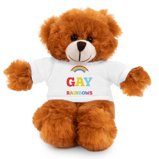 Gay Rights Rainbow Pride Month LGBTQ Gay Pride Stuffed Animals With Tee