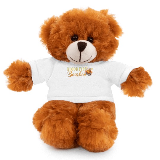 Blood Type Bourbon Cocktail Bartender Stuffed Animals With Tee