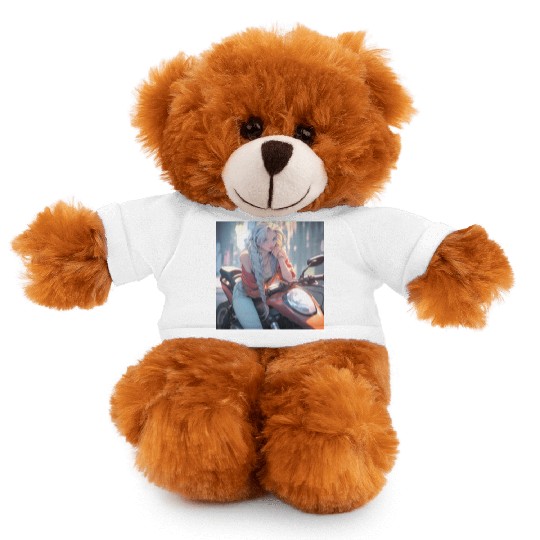 Cool Biker Chick Stuffed Animals With Tee