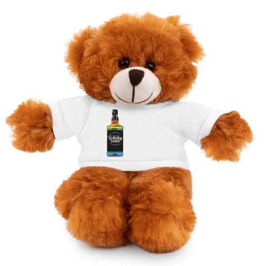 Proud Ally LGBT I Like My Bourbon Straight LGBTQ Stuffed Animals With Tee