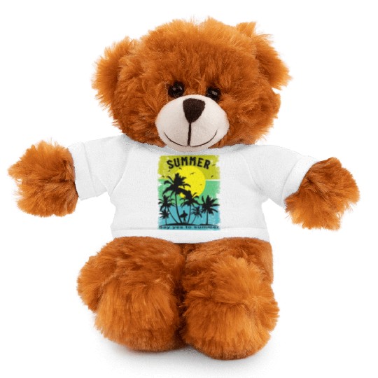 Say Yes To Summer Beach Sun Sea Stuffed Animals With Tee
