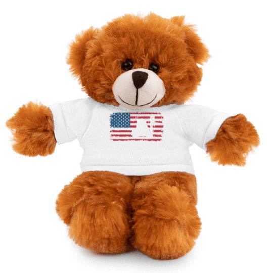 Forklift Driver Usa Flag Stuffed Animals With Tee