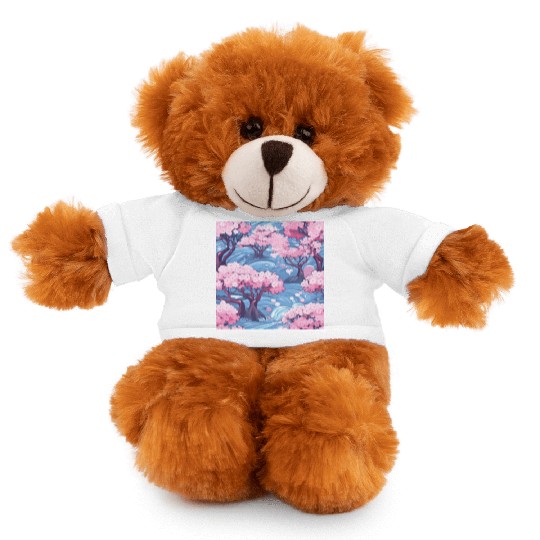 Anime Euphoria: Fantasy Cherry Blossom Dreamscape Stuffed Animals With Tee