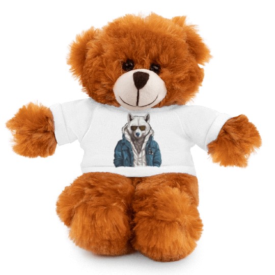 Street Style Arctic Wolf | Wolf Lovers Stuffed Animals With Tee
