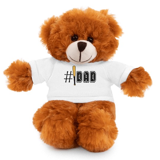 Number One Baseball Dad , Fathers Day png, Daddy Stuffed Animals With Tee