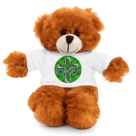 God First [2] Green Stuffed Animals With Tee
