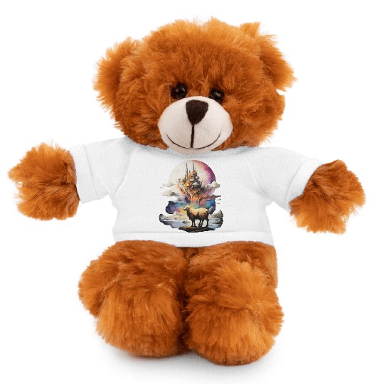 Retro Celestial Moon Sheep Adventure Stuffed Animals With Tee