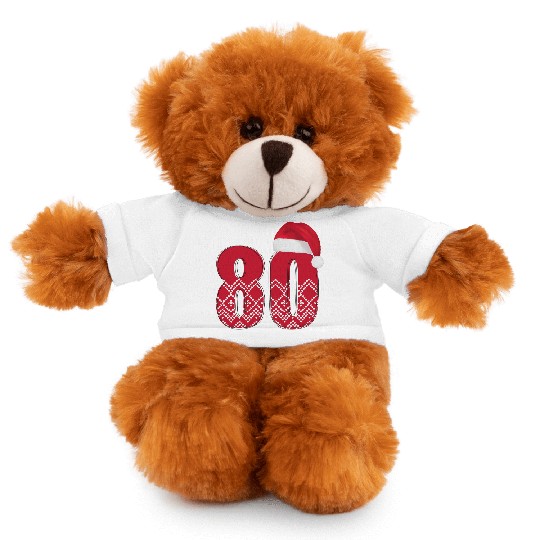 80th Birthday - Congratulations Number Eighty! Stuffed Animals With Tee