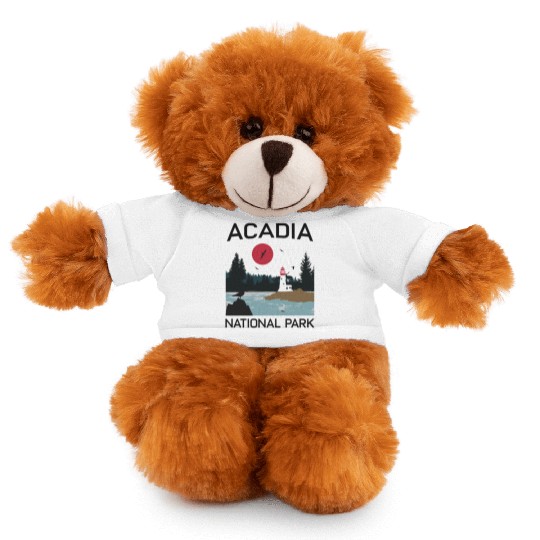 Acadia National Park 80s Maine Mount Island Stuffed Animals With Tee