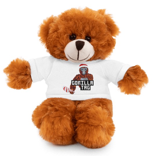 Gorilla Tag Santa Monkey Candy Cane Gorilla Stuffed Animals With Tee