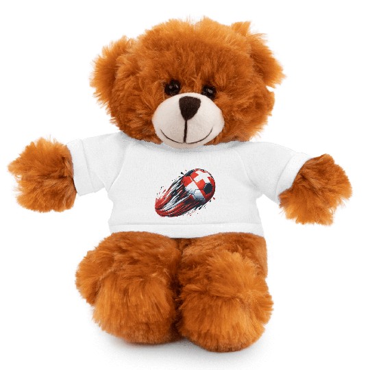 Switzerland Footballgraphic illustrationsoccer mot Stuffed Animals With Tee