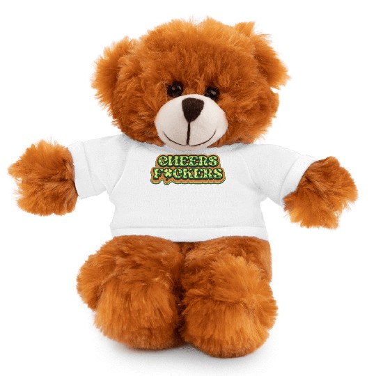 Cheers Irish Fckers -St Patricks Day Stuffed Animals With Tee