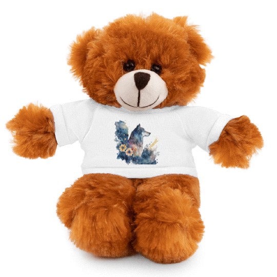 Wolf Print, Cosmic Wolves, Animal Print, Cosmos Stuffed Animals With Tee