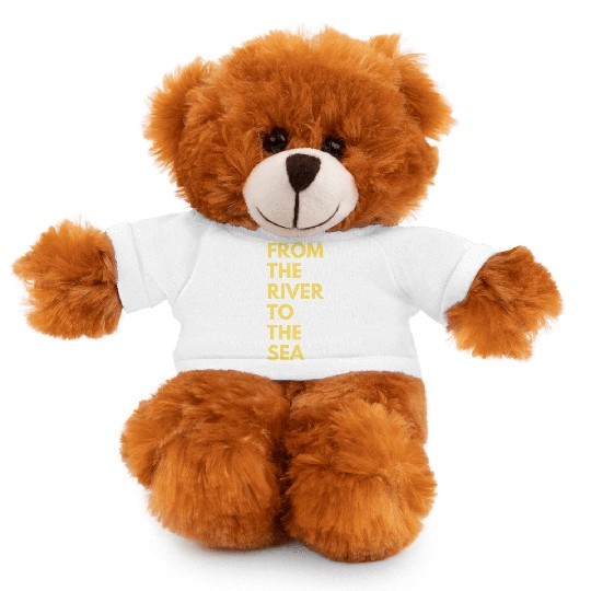 from the river to the sea Stuffed Animals With Tee