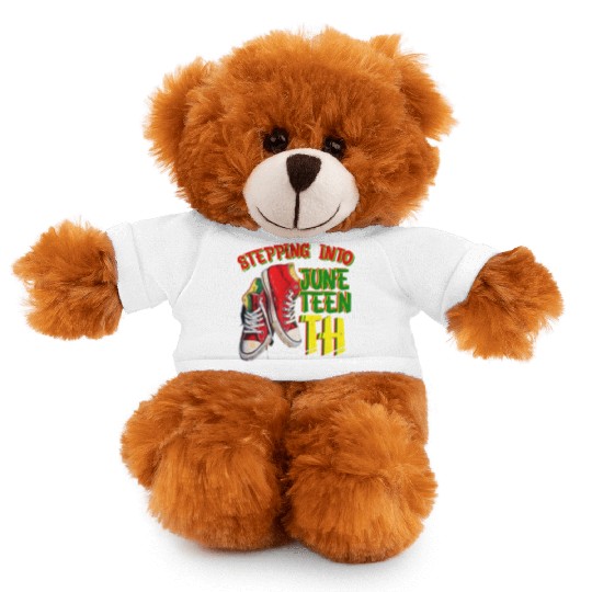 Stepping into Juneteenth Freedom Black History Stuffed Animals With Tee