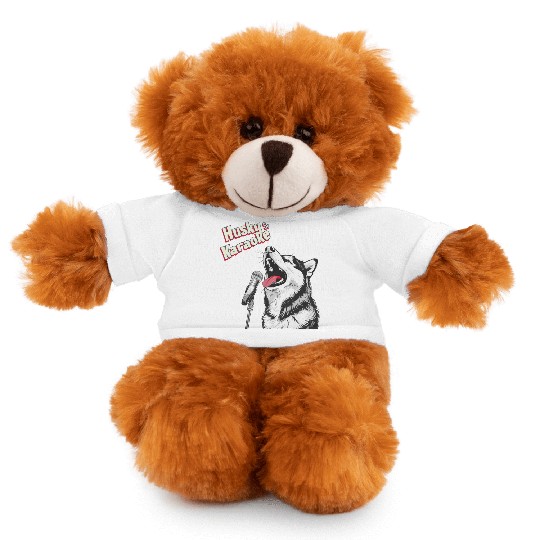 Husky & Karaoke Dog Husky Lover Stuffed Animals With Tee