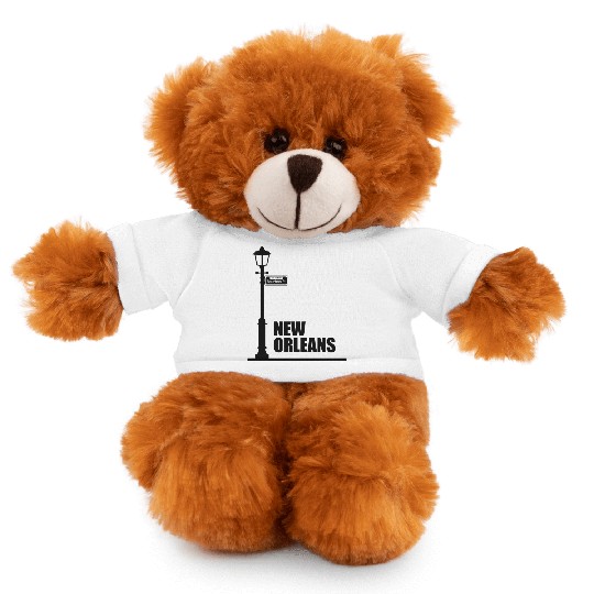 New Orleans - Bourbon Street Stuffed Animals With Tee