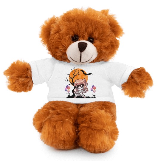 Chibi Mummy Illustration for Halloween Stuffed Animals With Tee