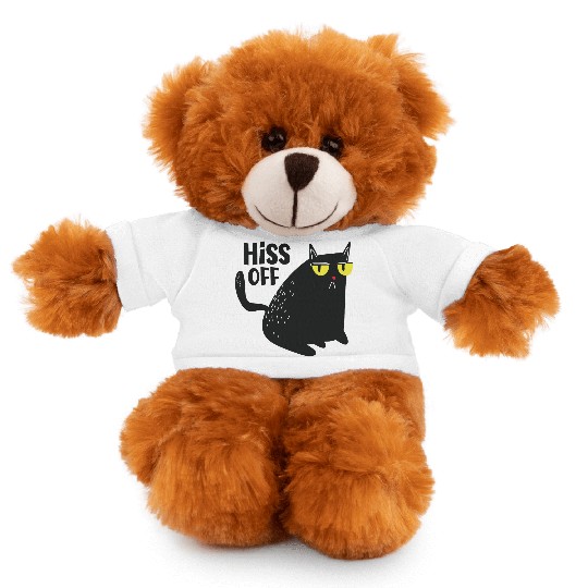 hiss off cat Stuffed Animals With Tee