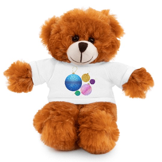 Xmas multicolor glisser balls ornement Stuffed Animals With Tee