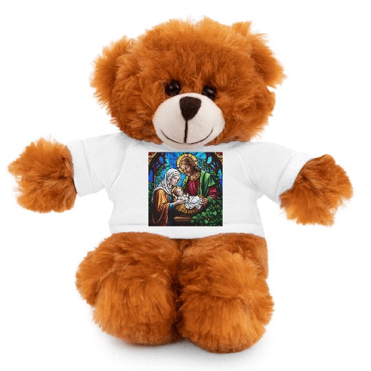 Holly family cristal stained glass image Stuffed Animals With Tee