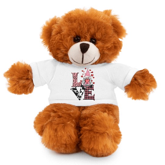 Gnomes Valentines Revelin, Valentines Retro Stuffed Animals With Tee