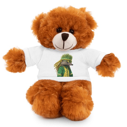 Green and Gold Echidna 2 Stuffed Animals With Tee