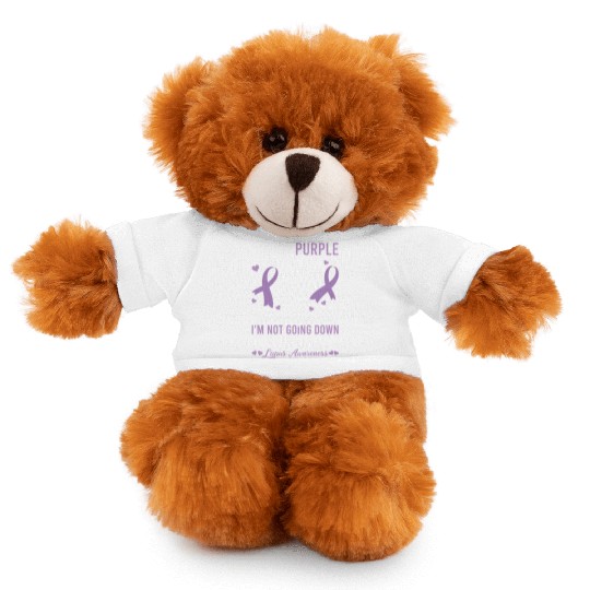 I Wear Purple For Myself Lupus Awareness Stuffed Animals With Tee