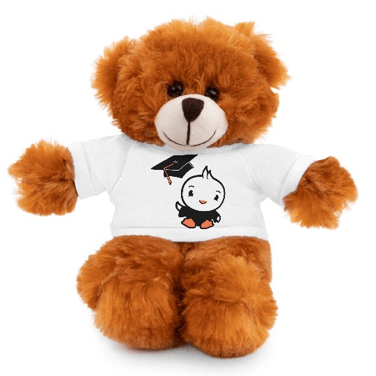 Bird School College Graduation Hat Education Cute Stuffed Animals With Tee