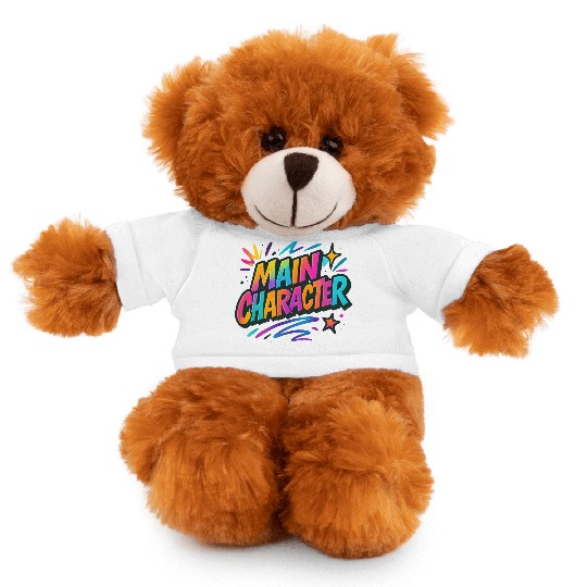 Main Character Energy Stuffed Animals With Tee – Colorful Graffiti St