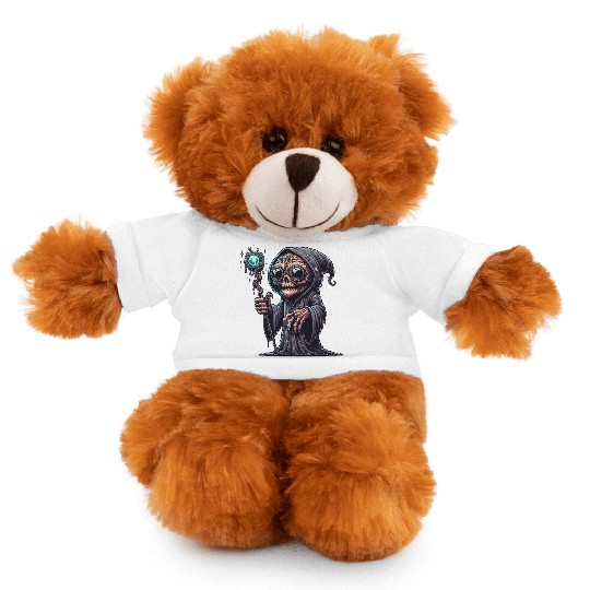Cosmic Skull Wizard – Creepy Arcane Sorcerer Stuffed Animals With Tee