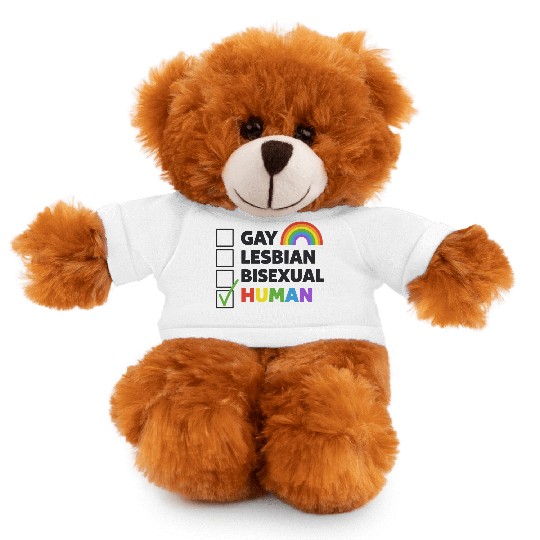 Gay Lesbian Bisexual Human Stuffed Animals With Tee